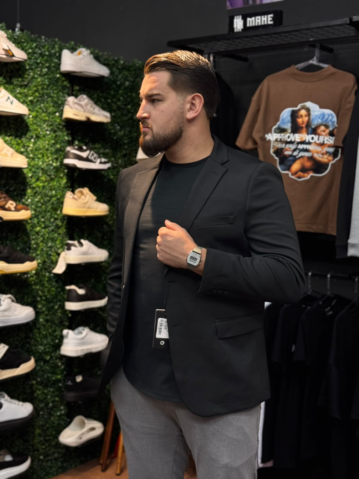 BLAZER SOUL SLIM MALHA PIQUET PRETO 48