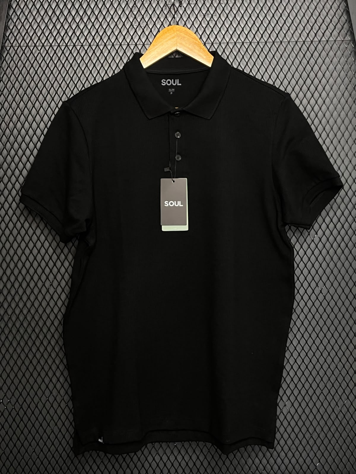 POLO SOUL SLIM TRICOT PRETO M