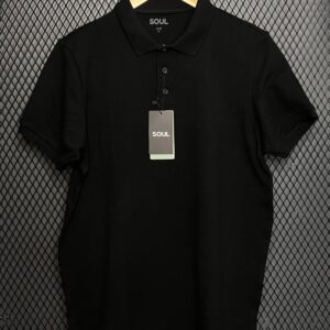 POLO SOUL SLIM TRICOT PRETO GG