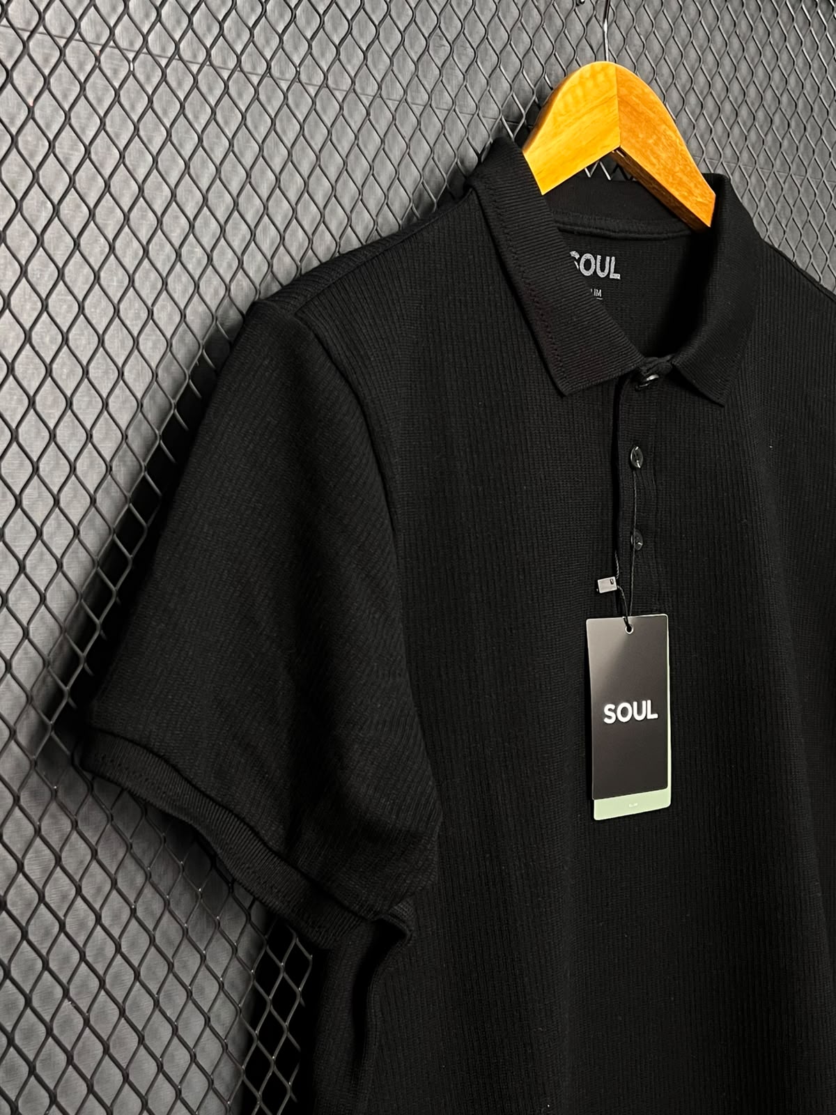POLO SOUL SLIM TRICOT PRETO M - Imagem 2
