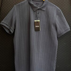 POLO SOUL SLIM MALHA TRABALHADA AZUL NAUTICO M