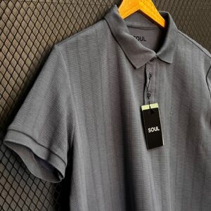 POLO SOUL SLIM MALHA TRABALHADA AZUL NAUTICO G