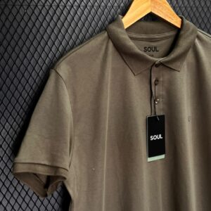 POLO SOUL SLIM SUEDINE GOLD PINHO M