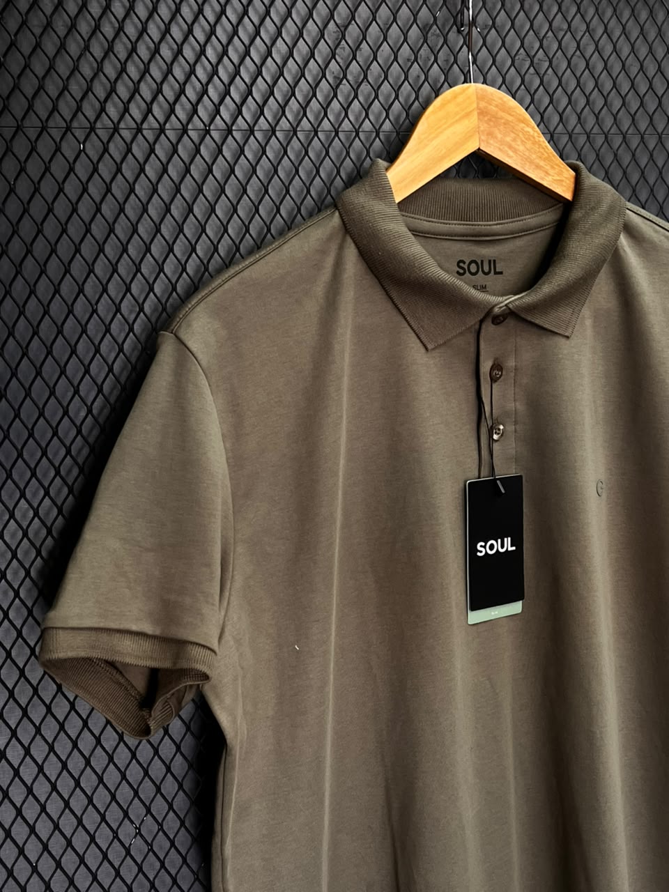 POLO SOUL SLIM SUEDINE GOLD PINHO M