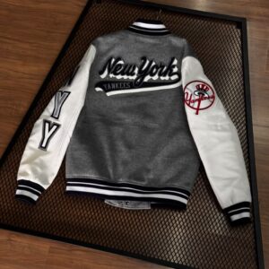 JAQUETA NEW YORK YANKEES TAM:M LÃ BATIDA E COURO (PRODUTO IMPORTADO)