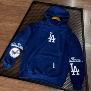BLUSA DE MOLETOM COM CAPUZ. LOS ANGELES DODGERS TAM:P (PRODUTO IMPORTADO)