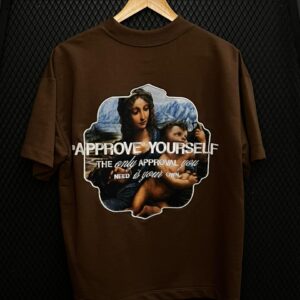 CAMISETA HUGE APPROVE MADONA MARROM TAM G