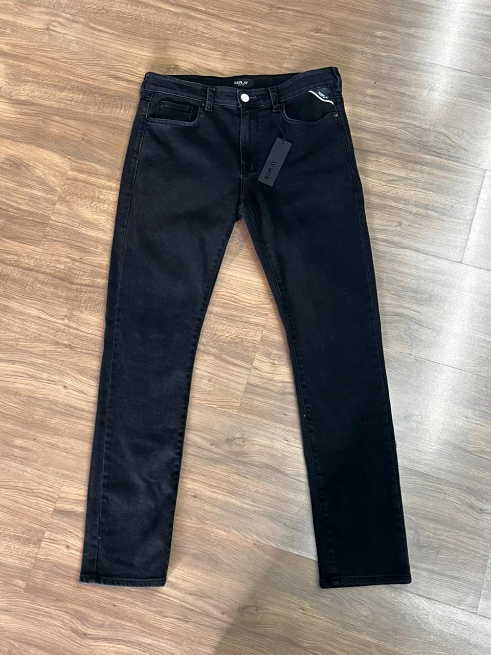 CALCA JEANS REPLAY NEAAL SKINNY 38 PRETO - Imagem 4