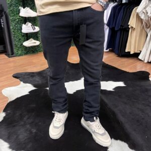 CALCA JEANS REPLAY NEAAL SKINNY 42 PRETO