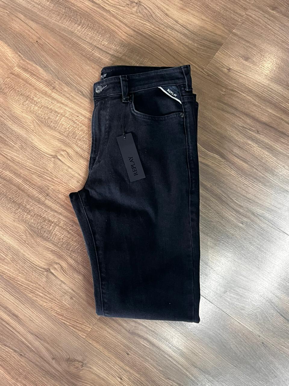CALCA JEANS REPLAY NEAAL SKINNY 44 PRETO - Imagem 6