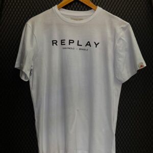 CAMISETA REPLAY BRANCO TAM: M